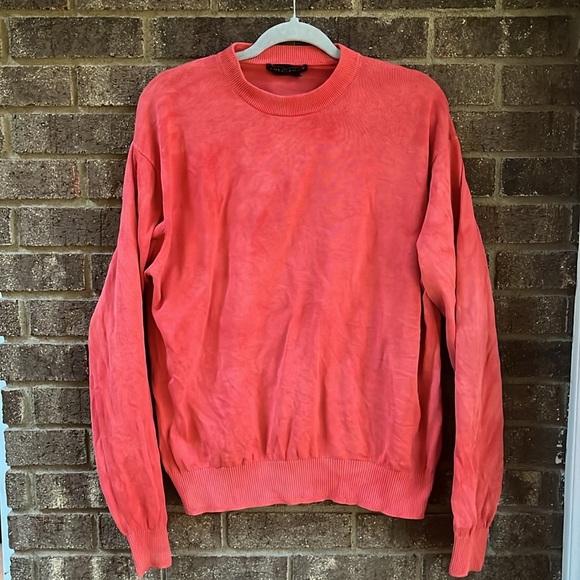 Tulliano Silk Cotton Blend Crewneck Pullover top size Large - Picture 2 of 7